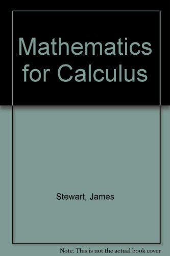 Mathematics for Calculus