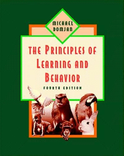 Principles of Learning and Behavior