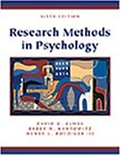 Research Methods in Experimental Psychology
