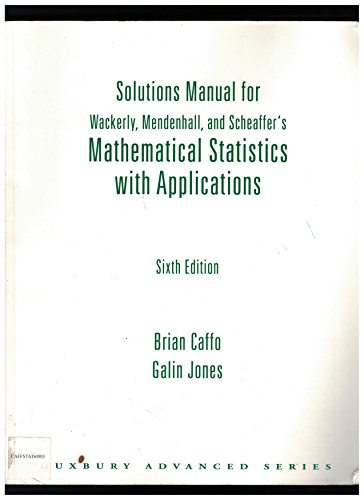 Math Stat W/Applic E6 Sol Man