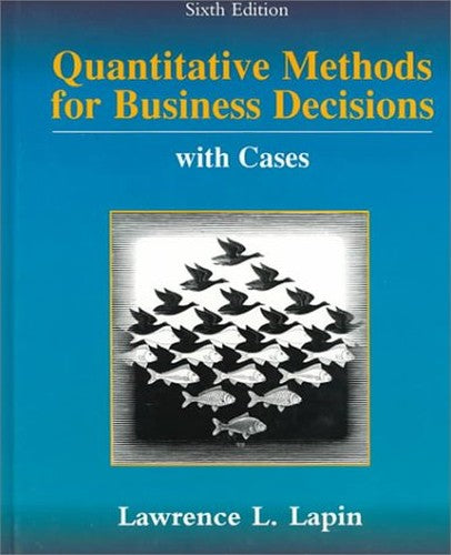 Quantitative Methods for Business Decision