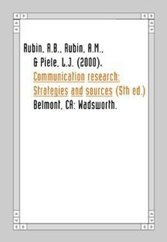 Communication Research