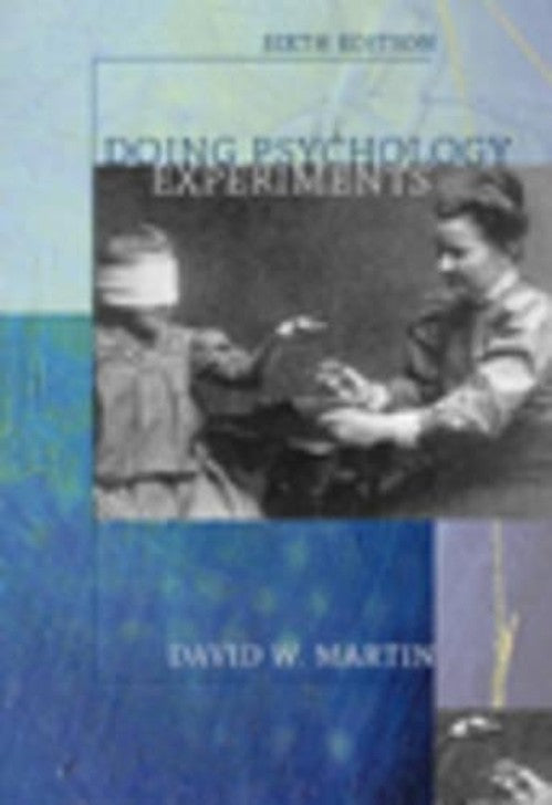 Doing Psychology Experiments