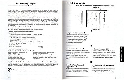 Contemporary Linear Systems Using Matlab 4.0