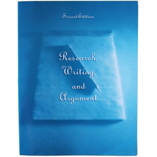 Research, Writing, and Argument