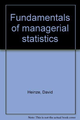 Fundamentals of managerial statistics