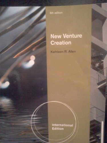 New Venture Creation, International Edition
