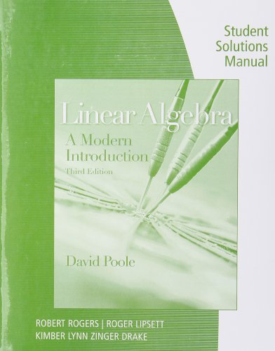 Linear Algebra, Student Solutions Manual