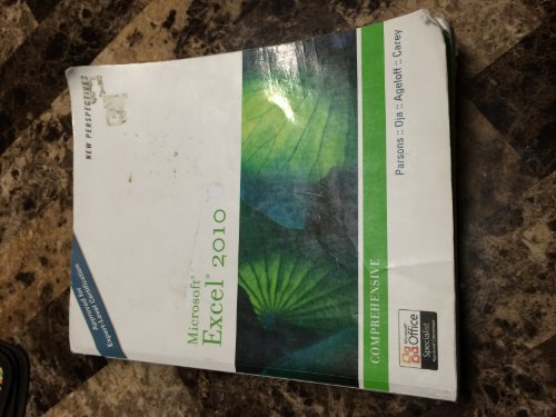 New Perspectives on Microsoft (R) Excel (R) 2010