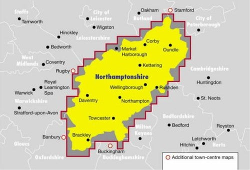 Ordnance Survey Northamptonshire Street Atlas