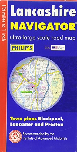 Philip's Navigator Road Map Lancashire