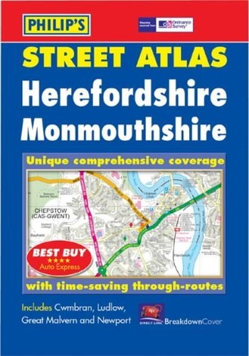 Philip's Street Atlas Herefordshire and Monmouthshire