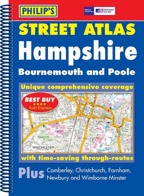 Philip's Street Atlas Hampshire, Bournemouth and Poole