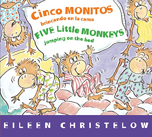 Five Little Monkeys Jumping on the Bed (Spanish/English)