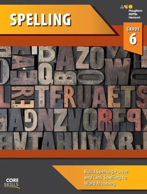 Core Skills Spelling Workbook Grade 6