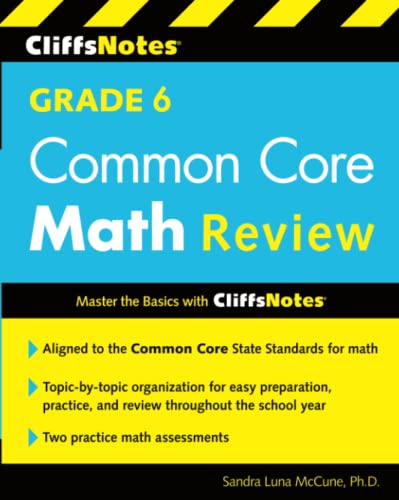 CliffsNotes Grade 6 Common Core Math Review