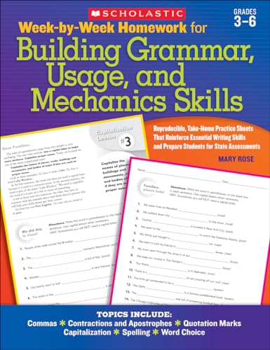 Week-By-Week Homework for Building Grammar, Usage, and Mechanics Skills