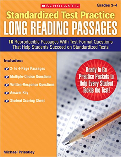 Standardized Test Practice: Long Reading Passages, Grades 3-4