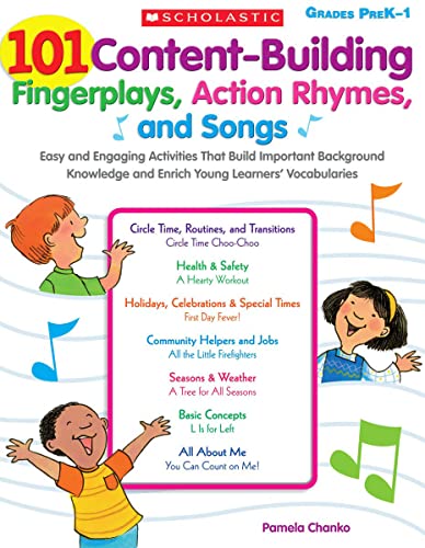 101 Content-Building Fingerplays, Action Rhymes, and Songs