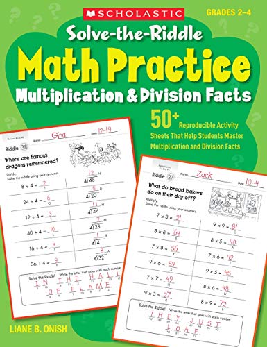 Solve-The-Riddle Math Practice, Grades 2-4
