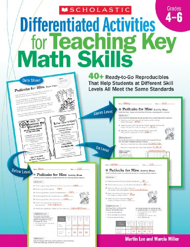 Differentiated Activities for Teaching Key Math Skills: Grades 4-6