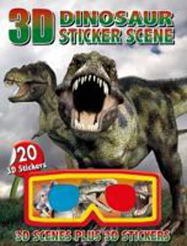 3-D Dinosaur Sticker Scene