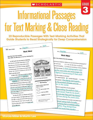 Informational Passages for Text Marking & Close Reading G-3