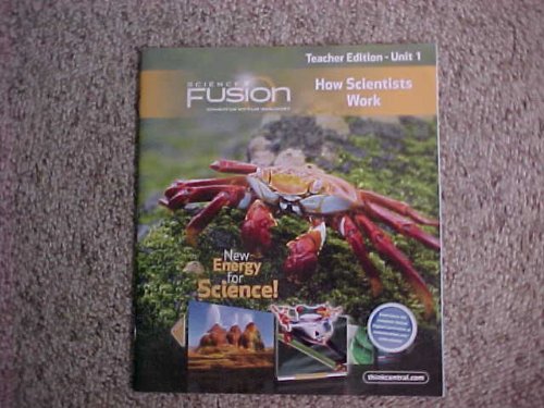 Houghton Mifflin Harcourt Science Fusion Teacher Edition Grade 5 Unit 1 How Scientists Work (Science Fusion)