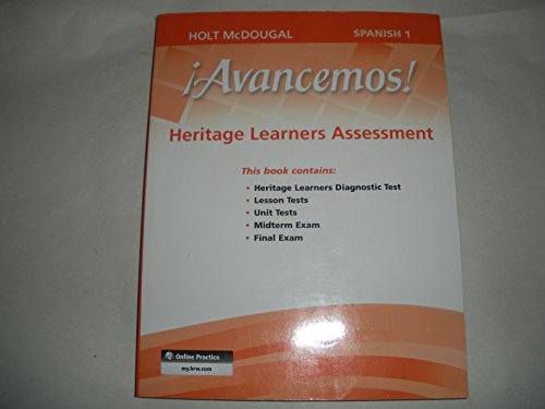 Heritage Learners Assessment (Avancemos!, Level 1a) (Spanish Edition)