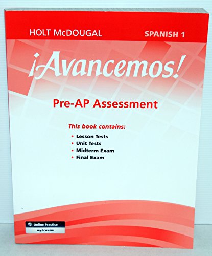 Pre-AP Assessment (Avancemos!, Level 1a) (Spanish Edition)