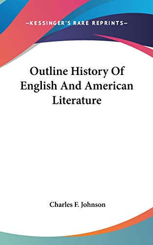 Outline History Of English And American Literature