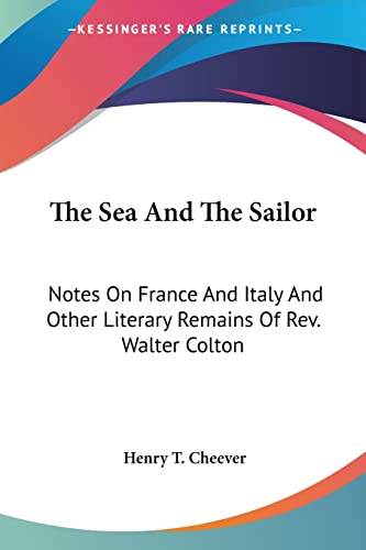 The Sea And The Sailor