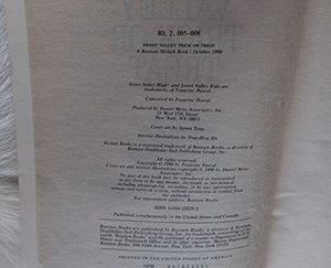 Sweet Valley Trick or Treat 