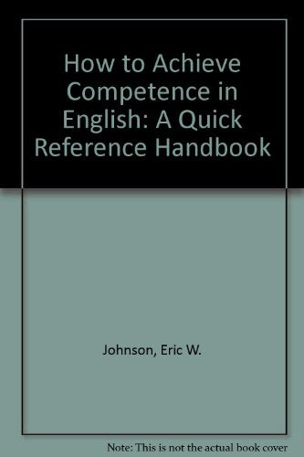 How to Achieve Competence/Engl