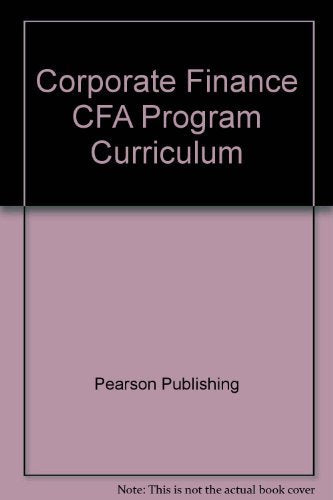 Corporate Finance CFA Program Curriculum