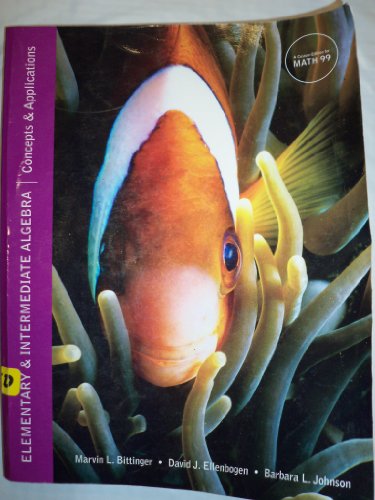 Elementary and Intermediate Algebra Concepts  Applications