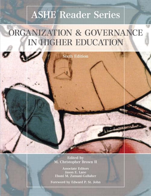 Organization and Governance in Higher Education