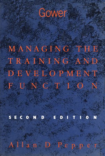 Managing the Training and Development Function