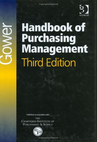 Gower Handbook of Purchasing Management