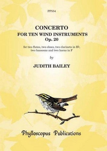 Judith Bailey-Concerto For Ten Wind Instruments, Op. 20-Wind Ensemble