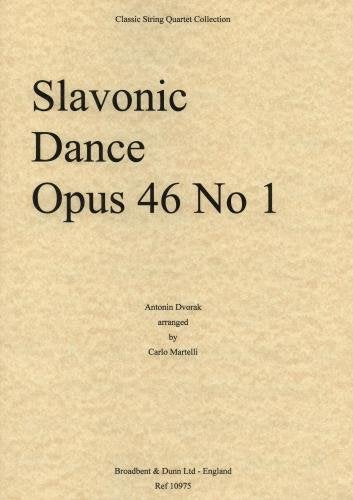 Dvorák: Slavonic Dance Op.46 No. 1 (arr. String Quartet) set of parts