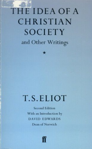 The Idea of a Christian Society