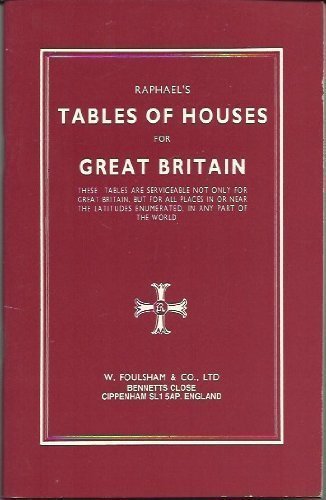 Raphael's Tables of Houses for Great Britain