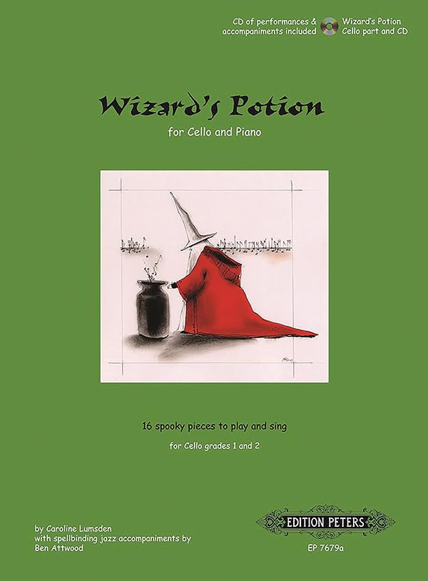 Wizard's Potion for Cello - 16 Spooky Pieces to Play and Sing - Grades 1 and 2 (Edition Peters)