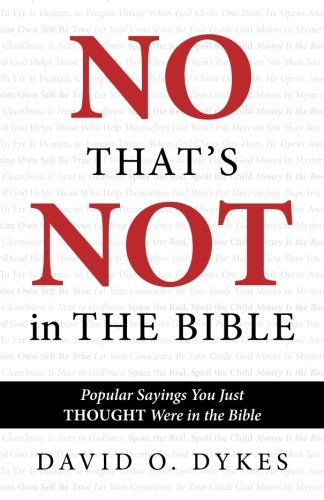 No, That's Not in the Bible