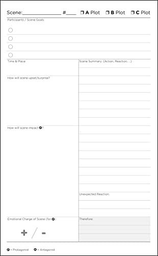 NovelReady LLC Novel Writing Planner, 9x6 inches, 165 Pages, Spiral Bound, Lay-Flat Notebook