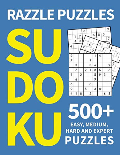Razzle Puzzles Sudoku: 500+ Easy, Medium, Hard and Expert Puzzles