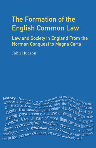 The Formation of English Common Law