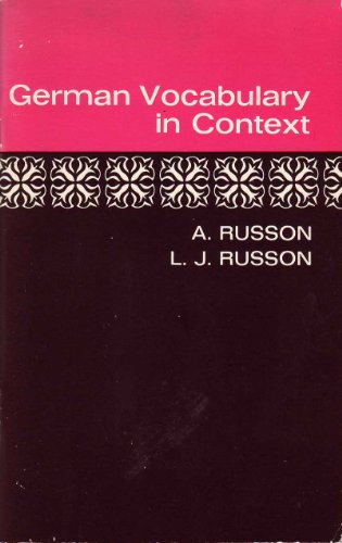 German Vocabulary in Context