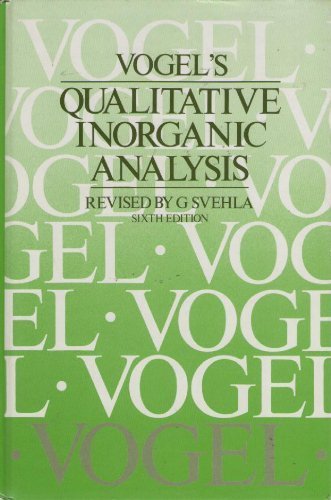 Qualitative Inorganic Analysis